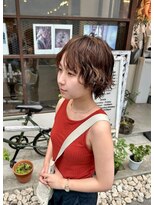 ヒカリス 東三国(HIKARIS) 笑顔溢れるマッシュショートパーマ/ブラウンベージュ