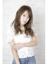 アフロディーテ 銀座(APHRODITE GINZA)&nbsp;黒髪/グレーベージュ/レイヤーロング/前髪パーマ/銀座