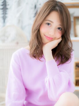 モッズヘア 越谷(mod's hair) バレイヤージュ外国人風小顔抜け感セミディc5越谷20代30代40代