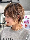 30代40代大人女性/前髪ありショートボブ/ショートヘア/髪質改善