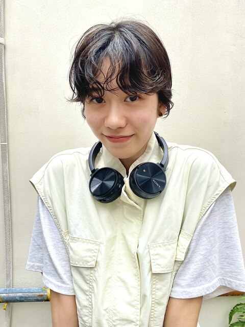 【Ayumi】マッシュショート、前髪パーマ