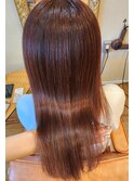 ブリーチなしのハイトーンカラーもツヤ髪に☆