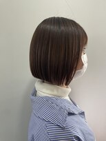 ヘアーアンドメイクアップモパ&nbsp;切りっぱなしボブ