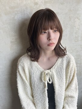 メロウ(mellow) ダブルカラー×ソフトグレージュ