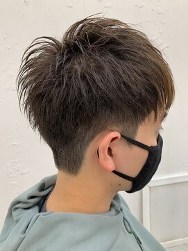 ロミーオム 本厚木(ROMMY. Homme) 刈り上げツーブロック王道マッシュショートビジネスメンズヘア