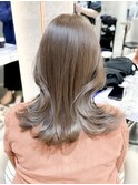 黒髪ボブルフネビージュ小顔ワンレン