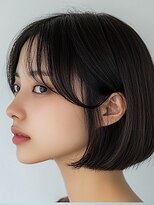 クロワ(croix)&nbsp;ワイドバングのワンレンボブ