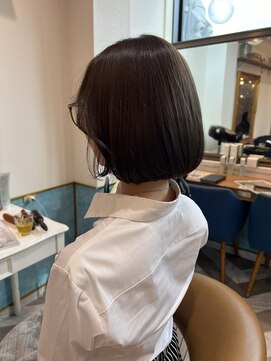 ロンドアベニール 北千住(Lond avenir) イメチェン外ハネボブ美髪ワイドバング顔周りレイヤーカット