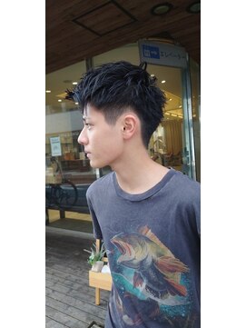 ブロッサム ひばりヶ丘(Blossom) 無造作メンズショート☆ツーブロックアッシュブラウン