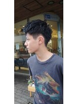 ブロッサム ひばりヶ丘(Blossom) 無造作メンズショート☆ツーブロックアッシュブラウン