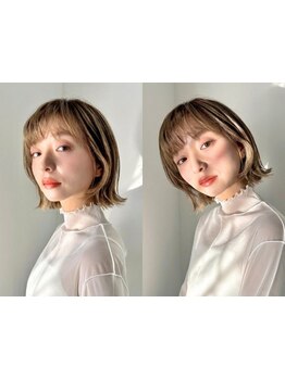 思わず触りたくなる手触り♪透明感があるカラーに自信あり！髪質改善カラー/イルミナカラー/新津田沼直結