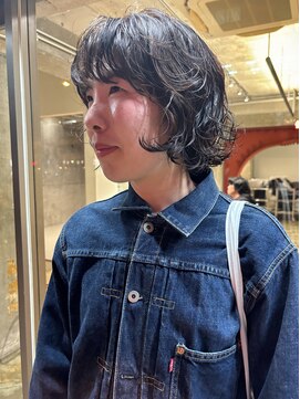 ハマモト ブラウン、パーマヘア