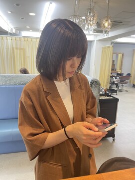 キラーナセンダイ(KiRANA SENDAI) レイヤーミニボブ×ニュートラルベージュ