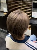 イメチェン/ホワイトブロンド/外ハネボブ/美髪/大津/瀬田