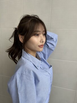 リアン バイ キートス(Lien by kiitos) 前髪、顔まわり/おくれ毛/割れない顔周り/アッシュベージュ