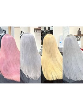 アボックス(abox) 艶髪ハイトーン／ケアブリーチ/髪質改善/U24/学割