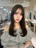 ヘア ルミナス バイ フォルテ(HAIR LUMINAS by FORTE)&nbsp;ニュアンスカラーグレーベージュレイヤーカットオリーブベージュ