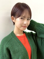 ミィ 浦和(mee)&nbsp;透明感カラー ボブ 前髪 ショート カラー ブリーチ&ダブルカラー