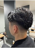 MEN’S HAIR/サーフカール/刈り上げセンターパート/柏