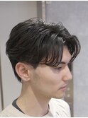楽にかっこよく!フェザーショートパーマ