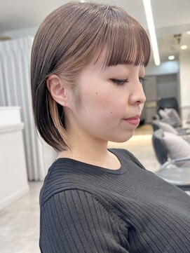 GRAFF 鎌倉 ショート ボブ  【グラフカマクラ】【3月下旬NEW OPEN（予定）】 イヤリングカラーショートインナーカラーボブくびれボブ30代