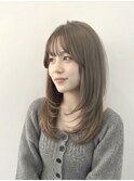 【小顔魅せ】女性らしい柔らかさ×うる艶ワンカールレイヤー♪