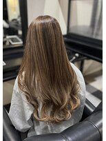 ルルクス ヘアーサロン(LuLux)&nbsp;巻くだけで可愛い！透明感バレイヤージュ×艶さらロング