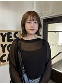 外ハネボブ/ オリーブベージュ/大分/西大分/ボブ
