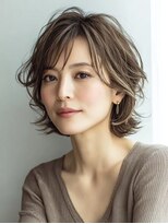 ハーツ 青山表参道店(Heart's) 白髪ぼかし脱白髪染め似合わせショートボブ40代50代60代