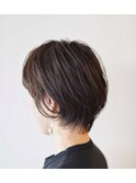 グレイカラー2.0/パーマ/大人ショート/オシャレ染めの白髪染め