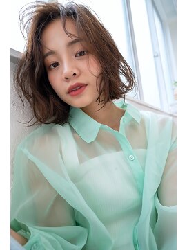 アンジェリカラボ 梅田店(ANGELICA LABO) ANGELICA シースルーバング レイヤーボブ