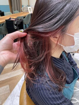 ロンド レグリーズ 立川(Lond leglise) 【槌矢圭悟】インナーカラー/カシスピンク/ワインレッド