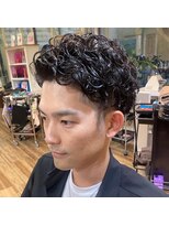 トータルビューティーサロン プリエ(prier)&nbsp;アフロ安藤　メンズパーマ　マッシュパーマ　マットブラウン