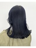 ブルーブラック/ダブルカラー/ケアブリーチ/髪質改善/原宿