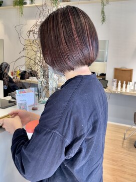 コノアラボ 守谷店(Conoah labo) 脱白髪染めハイライト/ピンク/白髪/白髪ぼかし/白髪染め