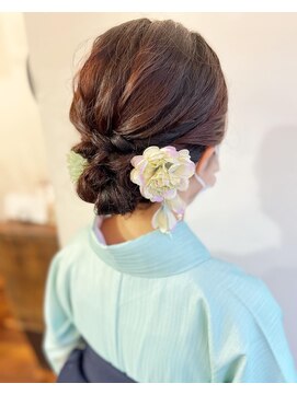 ラトリエコンタン(L´atelier Content) 水引 金箔 成人式ヘア 卒業式ヘア 袴ヘア 振袖ヘア/miho