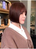 Lond表参道【伊杏】艶色ピンクブラウン♪小顔ミニボブ