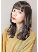 『 グレージュ & 毛束感 』束感カット ☆デザインカラー♪