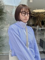 ネアー 新潟(NEER)&nbsp;ブラウンカラー○ミニボブ○ブリーチ無しカラー○