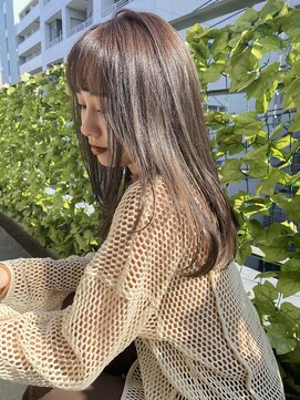 アリスバイアフロート 自由が丘(ALICe by AFLOAT) グレージュストレートレイヤー