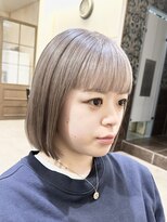 ネオリーブカップ 町田店(Neolive capu)&nbsp;ダブルカラー/グレーベージュ/ブリーチ/シアーカラー/ボブ/町田