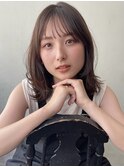 モテ髪シースルーレイヤーミディアム愛されフェミニン◇20代30代