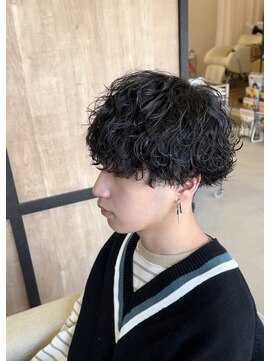 メンズギフト(men's GIFT) 刈り上げツーブロック波巻きスパイラルパーマメンズマッシュ