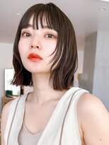 セイドット リー(Say. Ree) Say.外ハネボブレイヤーアッシュブラック韓国ボブくびれボブ青山