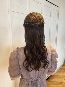 ローマ ギンザ(ROMA Ginza) ヘアセット × ハーフアップ
