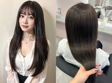 春日部/韓国/髪質改善/前髪カット/顔周り/ブリーチなしダブルカラー/ダブルカラー/ブリーチ/学割U24/カラー