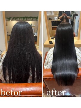 エメ 中崎町(eme) 絹のような手触り、うるおいに満ちたツヤ髪へ