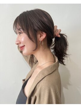 コート 表参道(Cote) 顔まわり 前髪カット ナチュラルブラウン もみれげ