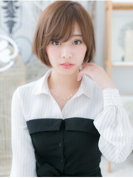 モッズヘア 越谷(mod's hair) ミルクティーアッシュ前下がりボブマッシュc6越谷20代30代40代