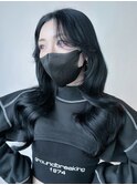 美髪顔周りレイヤーおくれ毛ロング_ba454081